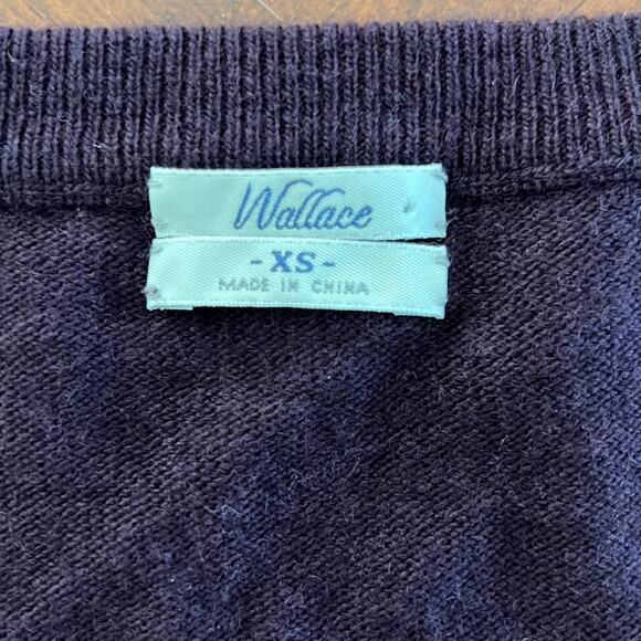 Wallace XS Dark Purple Tunic Sweater Y2K Vintage - Picture 6 of 10
